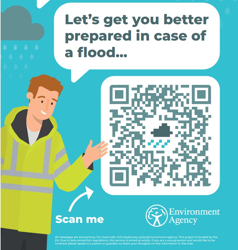 Image showing Environment agency QR code for volunteer flood warden